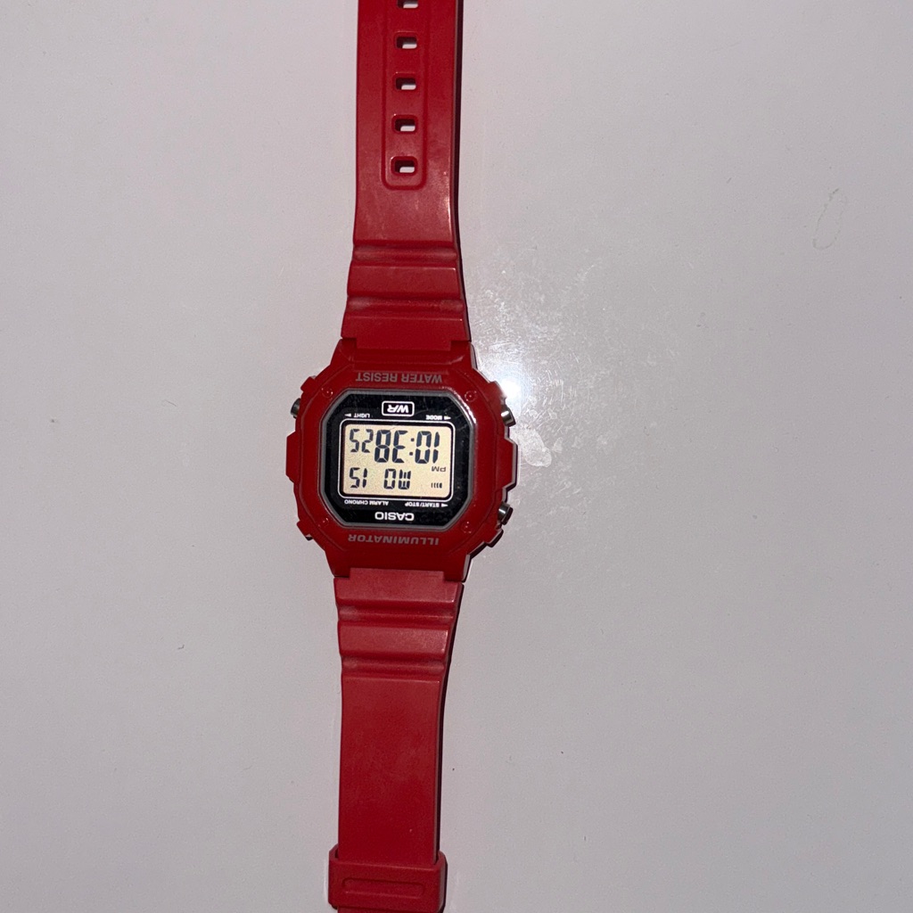 Casio Bold Red Digital Timepiece Casio Bold Red Digital Timepiece